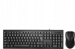 Klawiatura + mysz Omega OMEGA KEYBOARD US MOUSE SET OKM-09 ZESTAW PRZEWODOWY KLAWIATURA MYSZ USB BLACK [45545] 2
