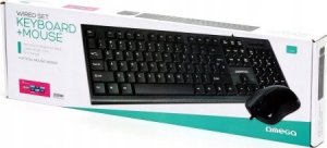 Klawiatura + mysz Omega OMEGA KEYBOARD US MOUSE SET OKM-09 ZESTAW PRZEWODOWY KLAWIATURA MYSZ USB BLACK [45545] 3