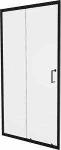 Mexen Mexen Apia drzwi prysznicowe rozsuwane 130 cm, transparent, czarne - 845-130-000-70-00 1