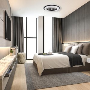 Wentylator Eko-Light Plafoniera LED Zonda Black 48W z wentylatorem (ML8339) 7