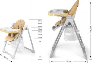 Milly Mally Krzesełko do karmienia Bueno Beige 11