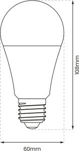 Eko-Light Żarówka LED 9W E27 A60 4000K Ściemnialna 100%/50%/25%. 2