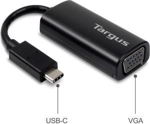 Adapter USB Targus USB-C D-Sub (VGA), Czarny (ACA934EUZ-50) 1