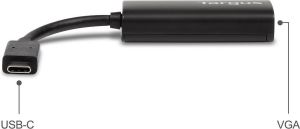 Adapter USB Targus USB-C D-Sub (VGA), Czarny (ACA934EUZ-50) 3