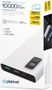 Powerbank Platinet 45727 10000mAh Biały 6