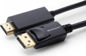 Adapter AV MicroConnect DisplayPort - HDMI czarny (MC-DP-HDMI-200) 1