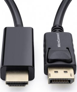 Adapter AV MicroConnect DisplayPort - HDMI czarny (MC-DP-HDMI-200) 2