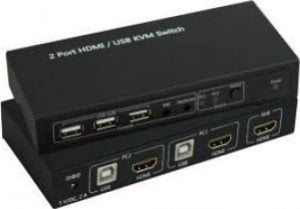 MicroConnect HDMI & USB KVM Switch 2 ports 1