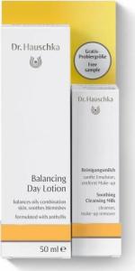 Dr. Hauschka Zestaw Balancing Day Lotion regulujący balsam na dzień 50ml + Soothing Cleansing Milk kojące mleczko do demakijażu 10ml 1