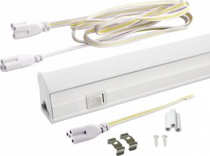 Nvox Świetlówka led liniowa t5 60cm 8w on/off neutralna 4000k lampa natynkowa zintegrowana z oprawą 3