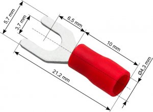 Blow 43-002# Konektor widel.izol śruba3,7 kabel 4,3mm 1