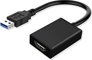 Adapter USB MicroConnect USB - HDMI Czarny  (USB 3.0 to HDMI graphic) 1
