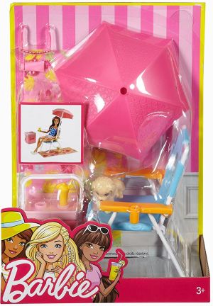 Mattel Barbie Akcesoria wypoczynkowe Zestaw plażowy (227316) 3