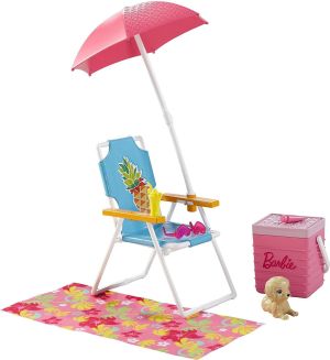 Mattel Barbie Akcesoria wypoczynkowe Zestaw plażowy (227316) 4
