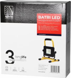 Orno BATRI LED 20W, Naświetlacz roboczy, przenośny z akumulatorem, 1600lm, IP65, 6500K, 4400mAh 2