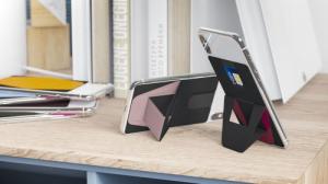 DesignNest Uchwyt do smartfona FoldStand Phone +cardholder - DARK GREY 4