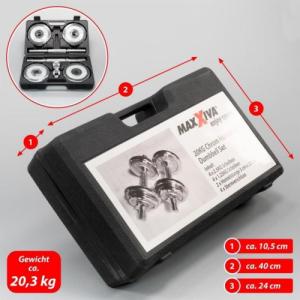 Maxxiva ‎‎Hantle D83768 chromowane 2 x 10 kg 4