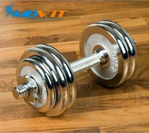 Movit ‎‎Hantel M01293 chromowany 1 x 15 kg 3