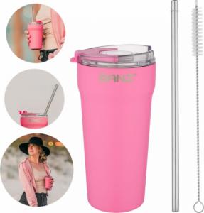 Banz Kubek termiczny 530ml metalowa słomka czyścik BANZ 1