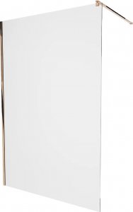 Mexen Mexen Kioto ścianka prysznicowa 60 x 200 cm, transparent 8 mm, różowe złoto - 800-060-101-60-00 6