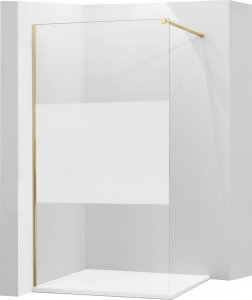 Mexen Mexen Kioto ścianka prysznicowa 80 x 200 cm, transparent/szron 8 mm, złoty - 800-080-101-50-35 1