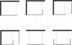 Mexen Mexen Kioto ścianka prysznicowa 80 x 200 cm, lustro 8 mm, czarny - 800-080-101-70-50 2