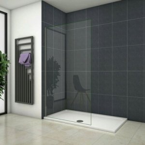 Mexen Mexen Kioto ścianka prysznicowa 100 x 200 cm, transparent/czarny wzór 8 mm, chrom - 800-100-101-01-70 1