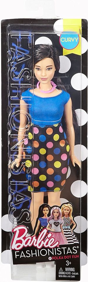 Lalka Barbie Mattel Barbie Fashionistas Polka Dot Fun, Curvy (227652) 4