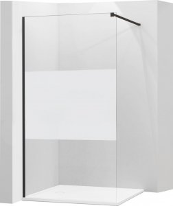 Mexen Mexen Kioto ścianka prysznicowa 110 x 200 cm, transparent/szron 8 mm, czarny - 800-110-101-70-35 1