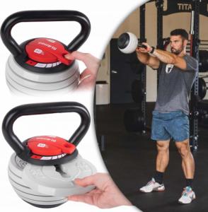 Kettlebell Fit4Med Kettlebell Kula Żeliwny Hantle Regulowane 3,5-18,1 6