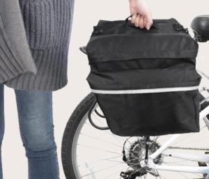 Elletro Elletro Torba Sakwa Rowerowa Na Bagażnik Na Rower pojemna 26L odblaski 16