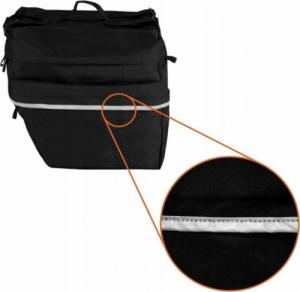 Elletro Elletro Torba Sakwa Rowerowa Na Bagażnik Na Rower pojemna 26L odblaski 4