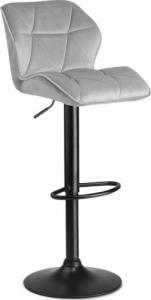 Sofotel Hoker barowy z oparciem Castel jasnoszary - 2 szt. 2