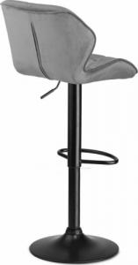 Sofotel Hoker barowy z oparciem Castel jasnoszary - 2 szt. 4