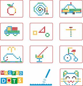 klocki.edu.pl Tablica magnetyczna MagPad Dots [żółta] 2