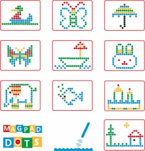 klocki.edu.pl Tablica magnetyczna MagPad Dots [żółta] 3