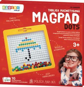 klocki.edu.pl Tablica magnetyczna MagPad Dots [żółta] 5