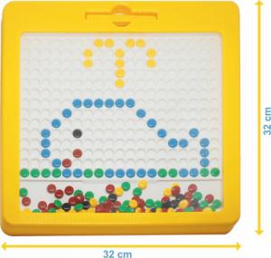 klocki.edu.pl Tablica magnetyczna MagPad Dots [żółta] 10