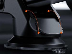 Alogy Uchwyt samochodowy do telefonu 3w1 Alogy na szybę do kratki na deskę rozdzielczą Czarny + Kabel 3w1 13