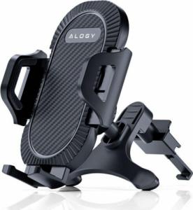 Alogy Uchwyt samochodowy do telefonu 3w1 Alogy na szybę do kratki na deskę rozdzielczą Czarny + Kabel 3w1 3
