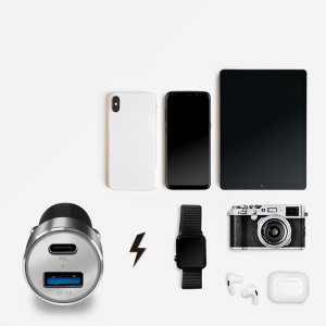 Ładowarka LogiLink LogiLink USB Kfz Ladeadapter 2Port 1xUSB-C PD,1xUSB-A QC,36W 7