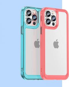 Braders Etui Outer Braders sztywny pokrowiec z żelową ramką do iPhone 12 Pro Max czerwony 2