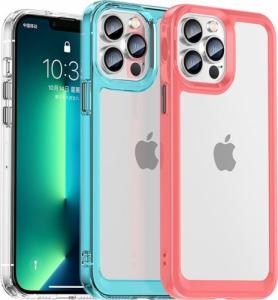 Braders Etui Outer Braders sztywny pokrowiec z żelową ramką do iPhone 12 Pro Max czerwony 3