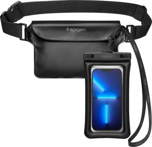 Spigen Etui + saszetka wodoszczelna Spigen A621 Universal Waterproof Case & Waist Bag Black 1