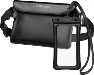 Spigen Etui + saszetka wodoszczelna Spigen A621 Universal Waterproof Case & Waist Bag Black 2