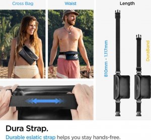 Spigen Etui + saszetka wodoszczelna Spigen A621 Universal Waterproof Case & Waist Bag Black 10