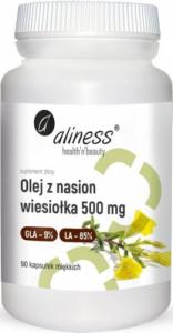 Aliness ALINESS Olej z nasion wiesiołka 9%/85% 500 mg x 90 caps  one size 1