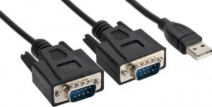 InLine InLine® USB 2.0 to 2x Serial Adapter Cable USB Type A to 2x 9 Pin Sub-D male 1.5m 1