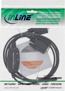 InLine InLine® USB 2.0 to 2x Serial Adapter Cable USB Type A to 2x 9 Pin Sub-D male 1.5m 2
