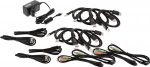 Przełącznik InLine InLine® Desktop KVM Switch, 4-port, Dual Monitor DisplayPort 1.2, 4K, USB 3.0, Audio 3